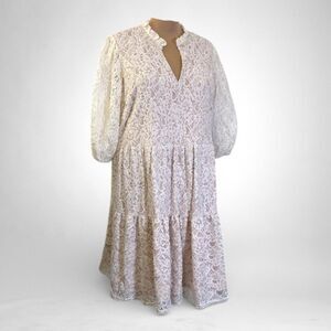 JESSICA HOWARD Women's Lace Balloon-Sleeve Dress, NEW! Size 24W